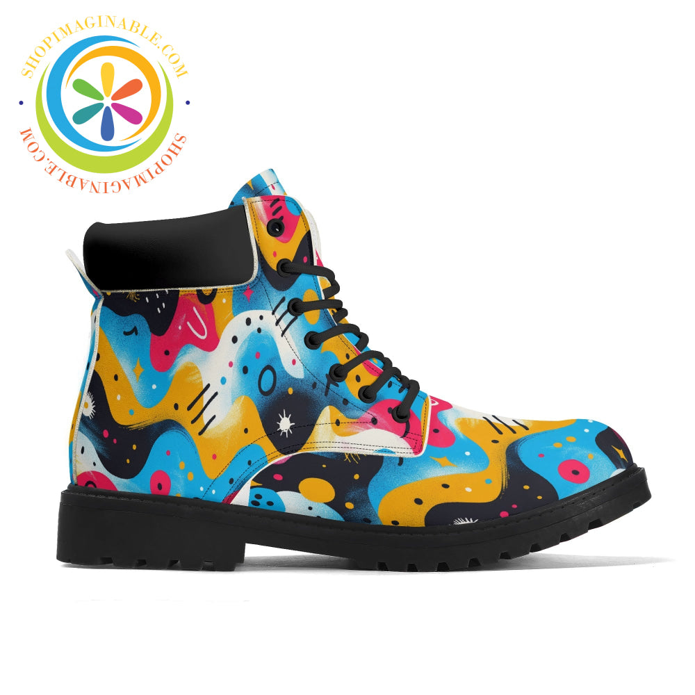 Abstract Swirl Ladies Boots