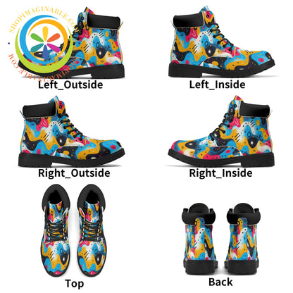 Abstract Swirl Ladies Boots