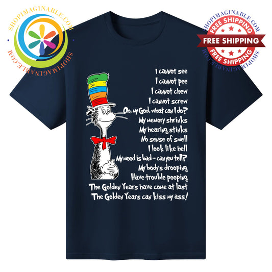 Aging Funny Unisex T-Shirt Navy / S T-shirt