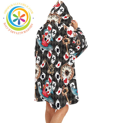 Alice Inspired Wonderland - Blanket Hoodie white / ONESIZE