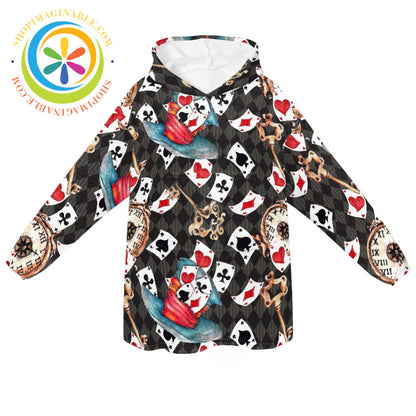 Alice Inspired Wonderland - Blanket Hoodie white / ONESIZE