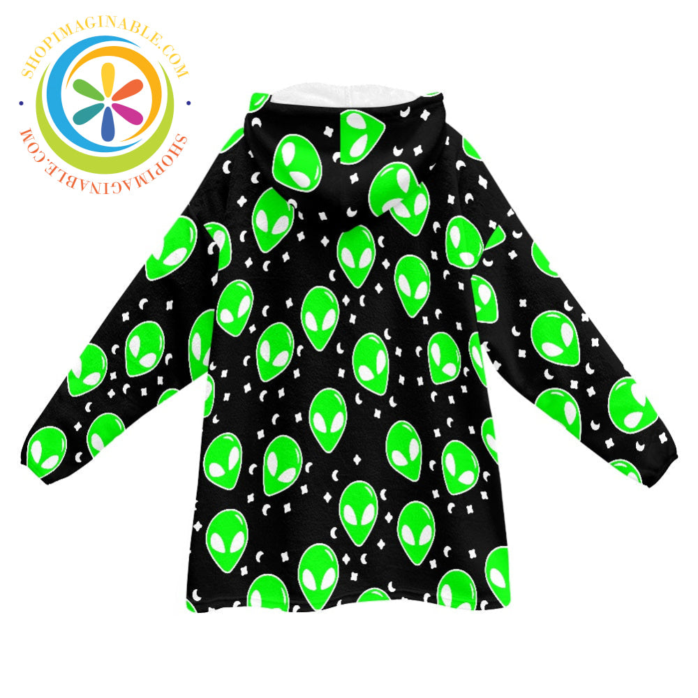 Aliens - Blanket Hoodie white / ONESIZE