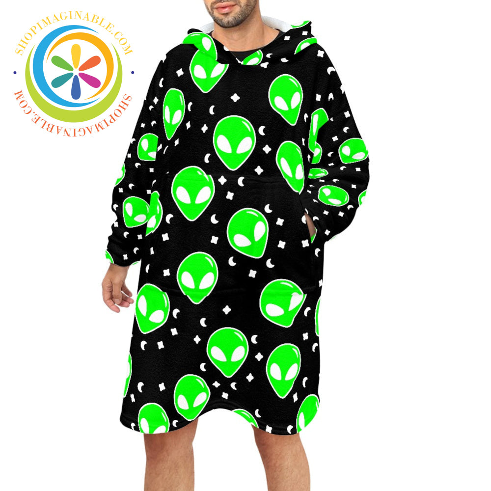Aliens - Blanket Hoodie white / ONESIZE