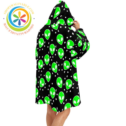 Aliens - Blanket Hoodie white / ONESIZE