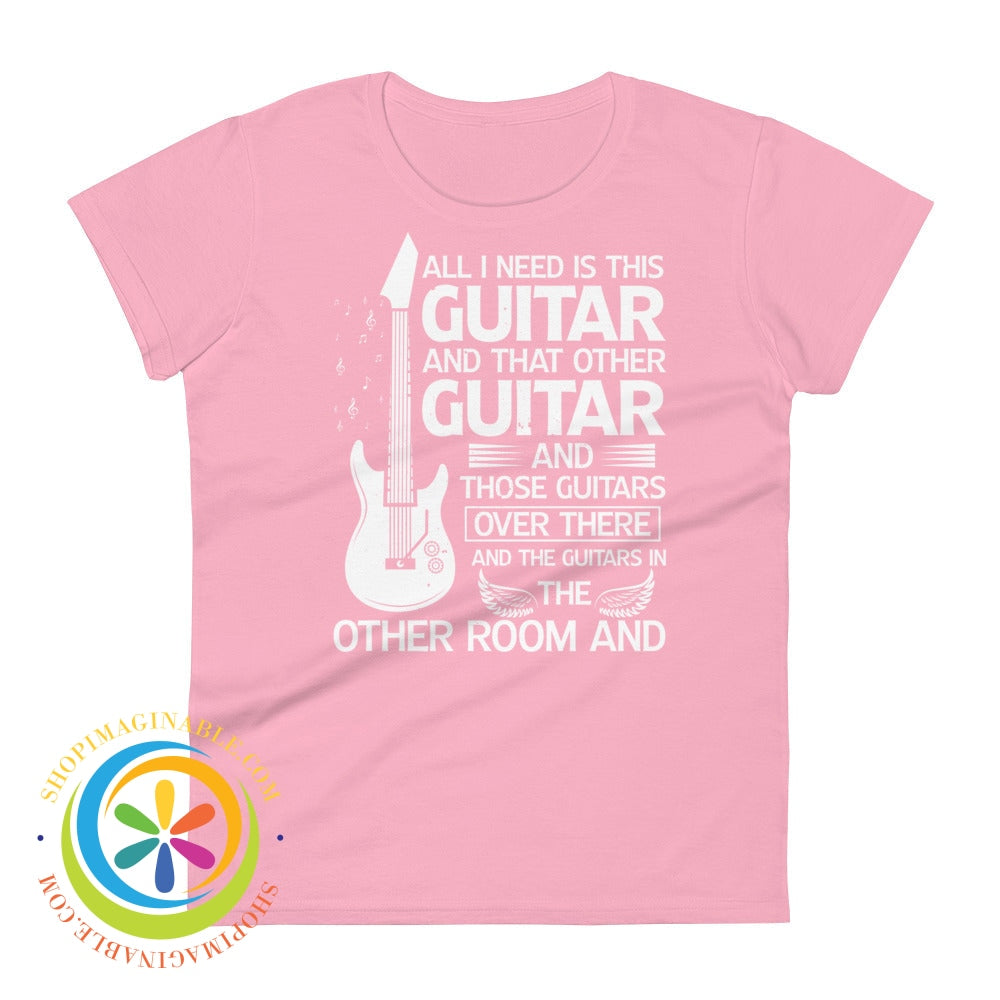 All I Need Is This Guitar Ladies T-Shirt Charity Pink / S T-Shirt
