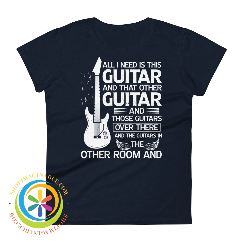 All I Need Is This Guitar Ladies T-Shirt Navy / S T-Shirt