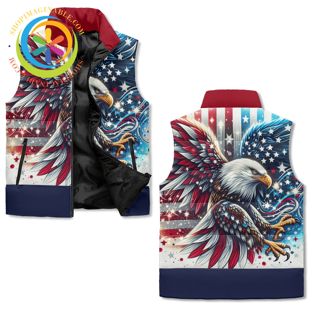 American Bald Eagle Puffer Vest