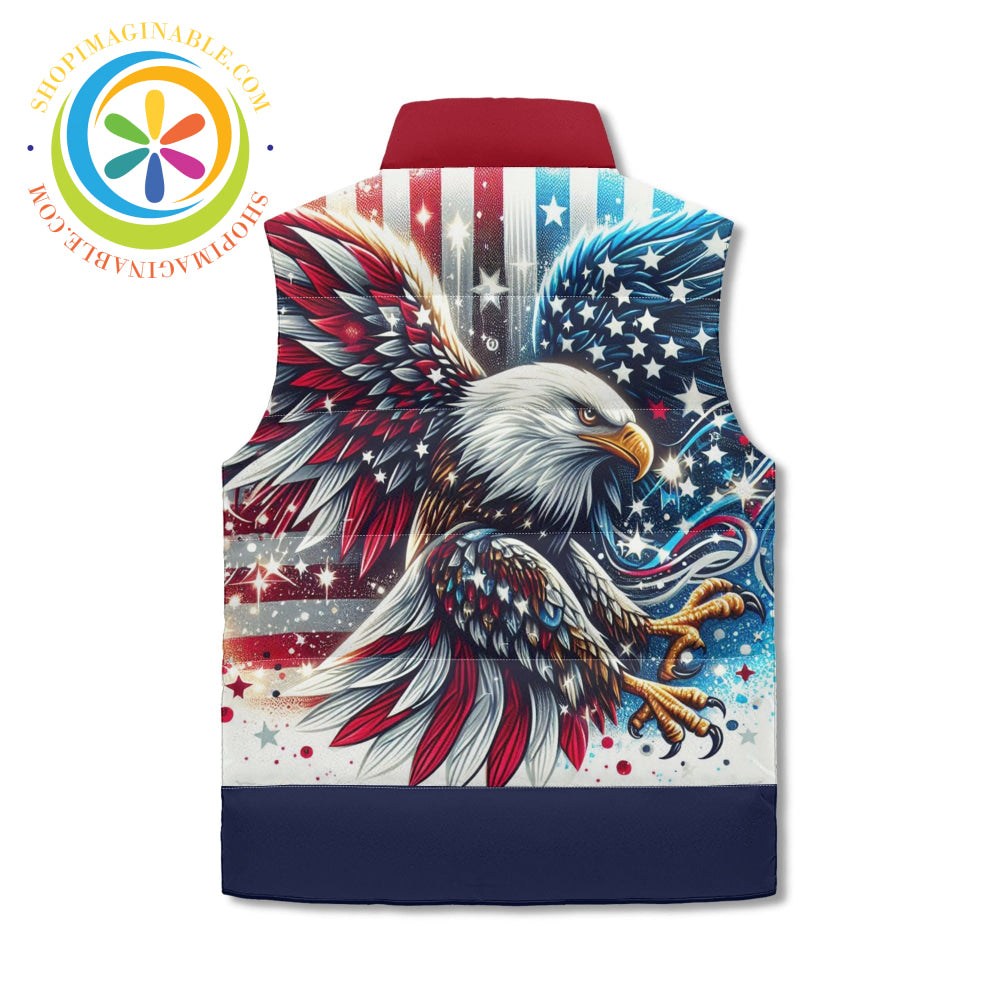 American Bald Eagle Puffer Vest