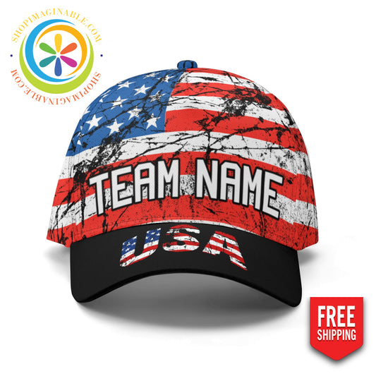 American Flag Baseball Cap