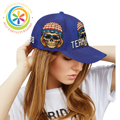 American Skull Baseball Hat