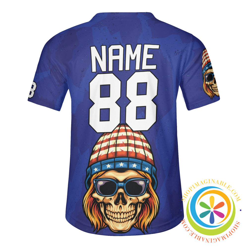 American Skull Unisex Baseball Jersey