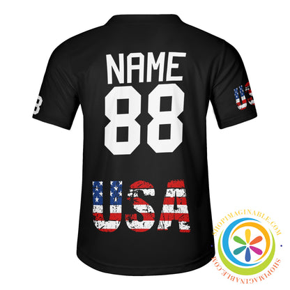 American Usa Flag Unisex Baseball Jersey