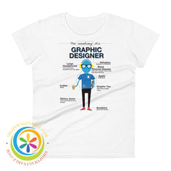 Anatomy Of A Graphic Designer Ladies T-Shirt White / S T-Shirt
