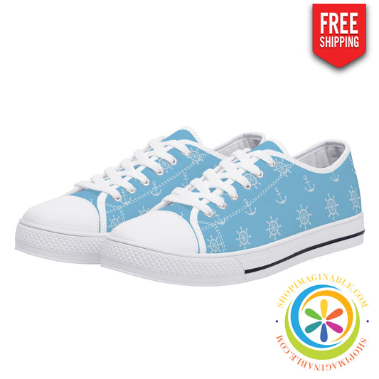 Anchors Away Ladies Low Top Canvas Shoes Us12 (Eu44)