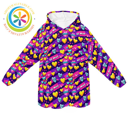 Be Mine Valentine Funk - Blanket Hoodie white / ONESIZE