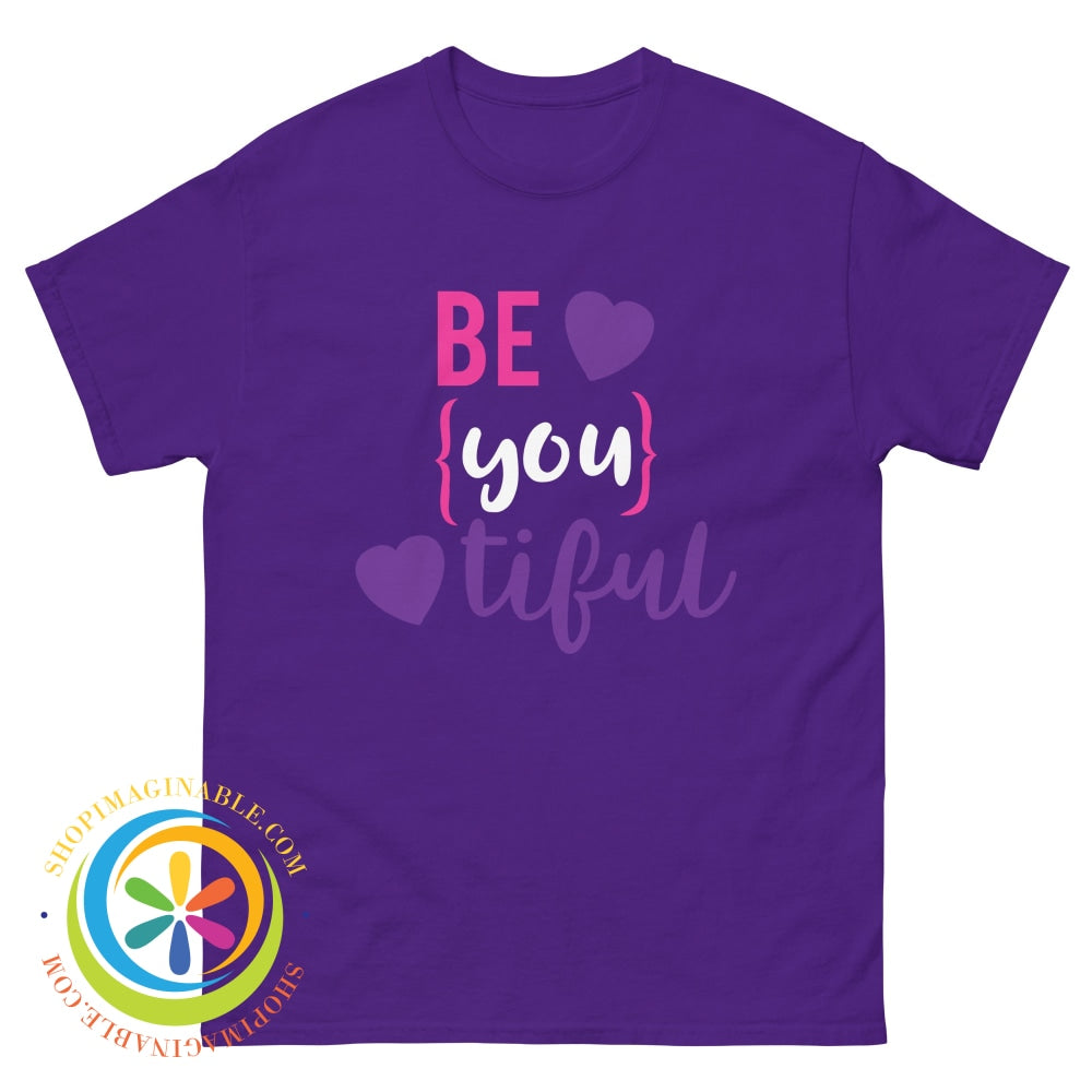 Be-You-Tiful Unisex T-Shirt Purple / S T-Shirt