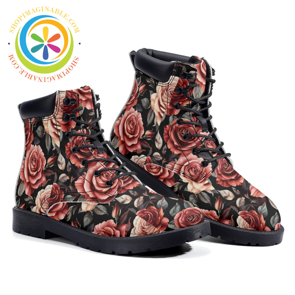 Bed of Roses - Leather Martin Boots Leather Martin Boots
