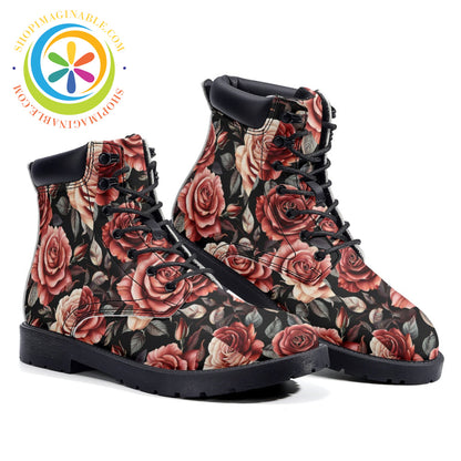 Bed of Roses - Leather Martin Boots Leather Martin Boots