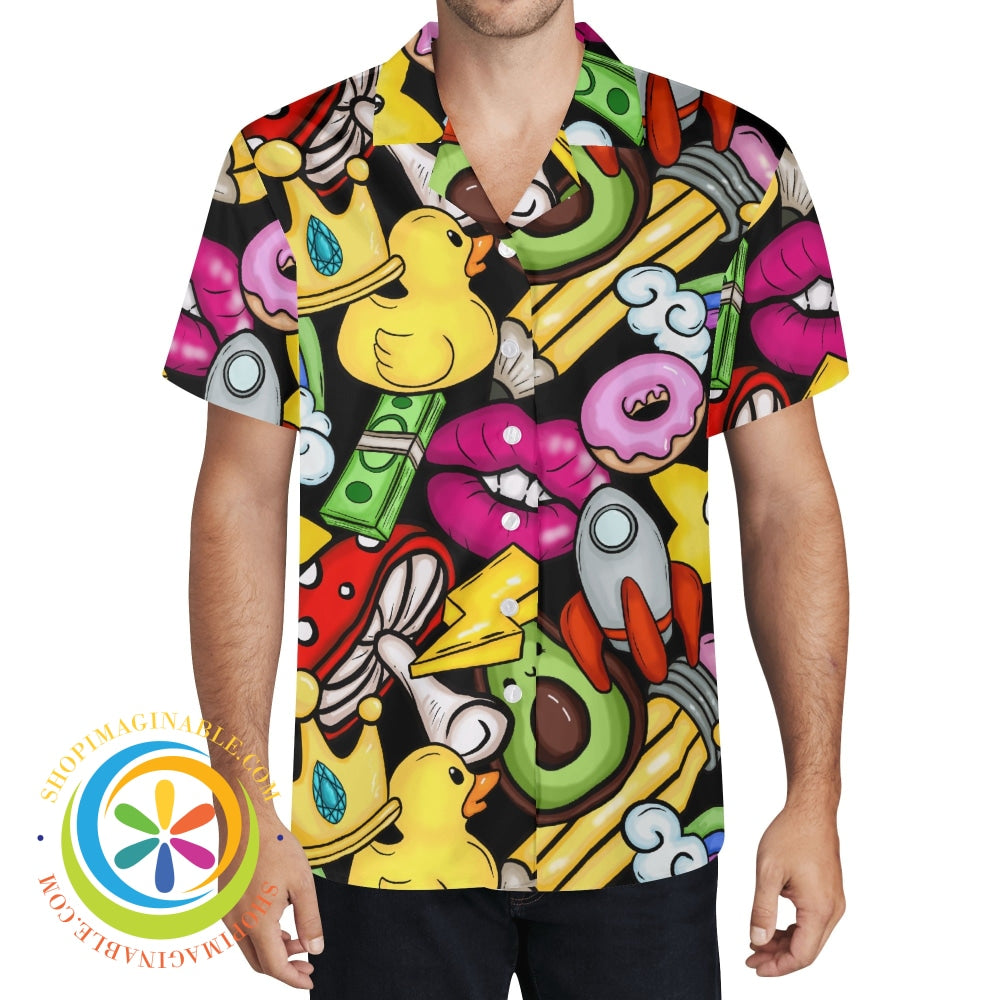 Big Bold & Fun Mens Hawaiian Casual Shirt