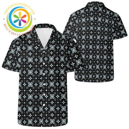 Black Batik Hawaiian Casual Shirt