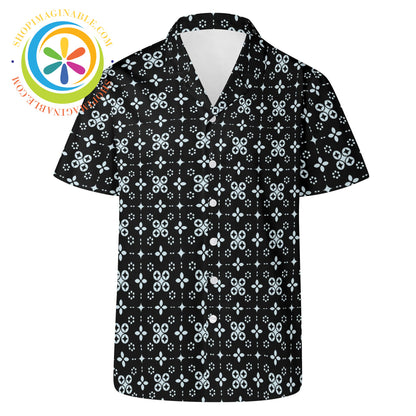 Black Batik Hawaiian Casual Shirt