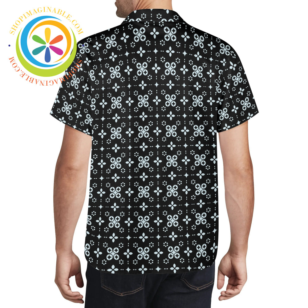 Black Batik Hawaiian Casual Shirt