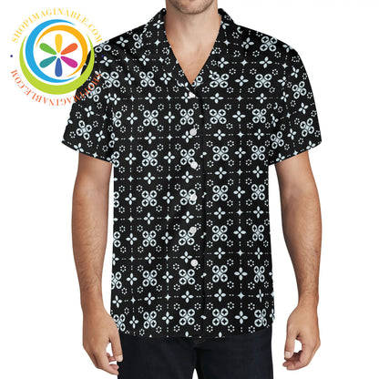 Black Batik Hawaiian Casual Shirt