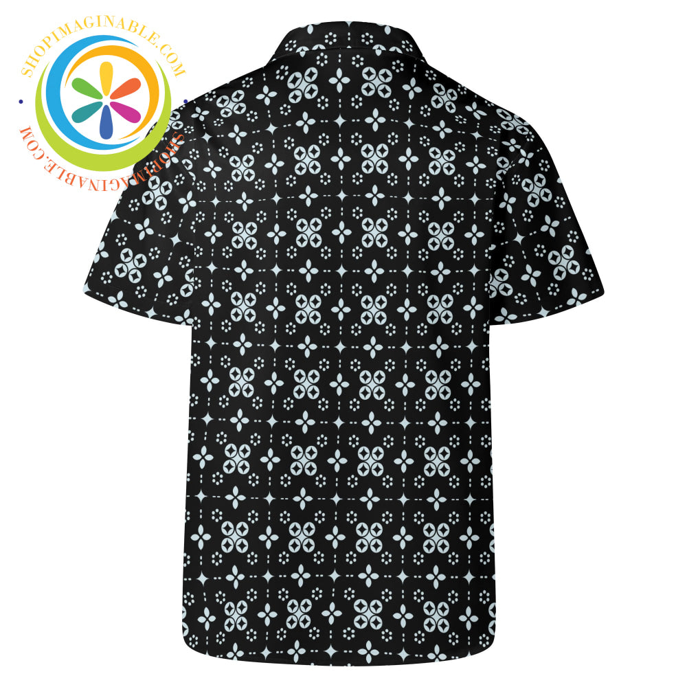 Black Batik Hawaiian Casual Shirt