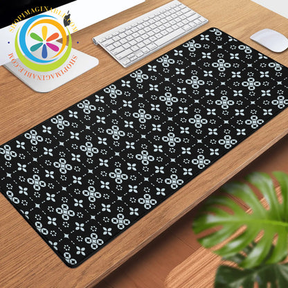 Black Batik Large Gaming Mouse Pad