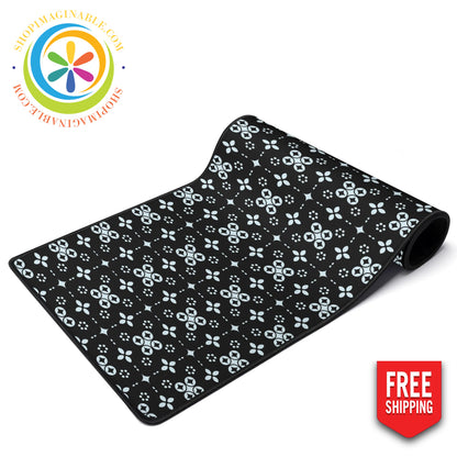 Black Batik Large Gaming Mouse Pad