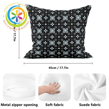 Black Batik Pillow Cover-ShopImaginable.com