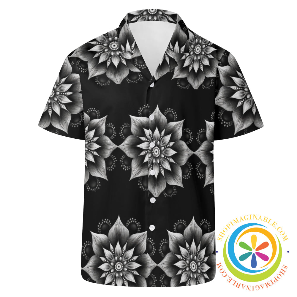 Black & White Mandala Hawaiian Casual Shirt