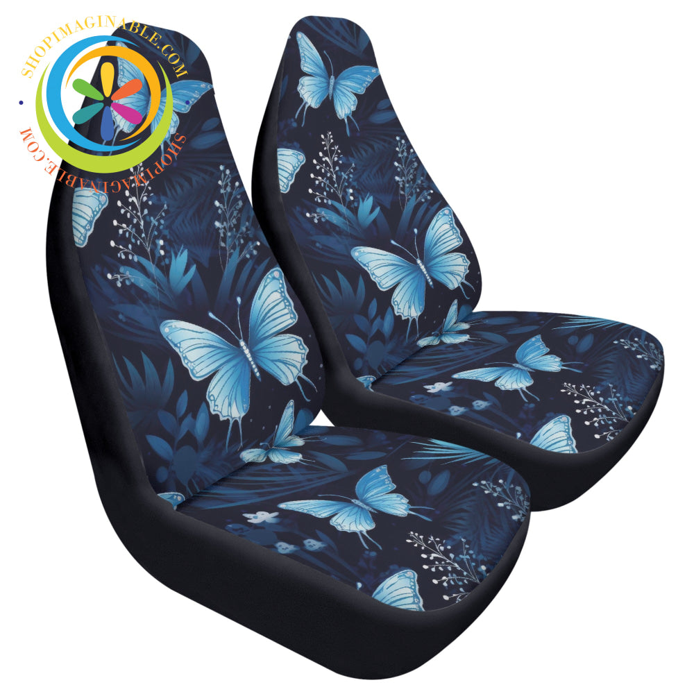 Blue Butterfly Car Seat Covers Cover