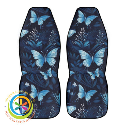 Blue Butterfly Car Seat Covers Cover