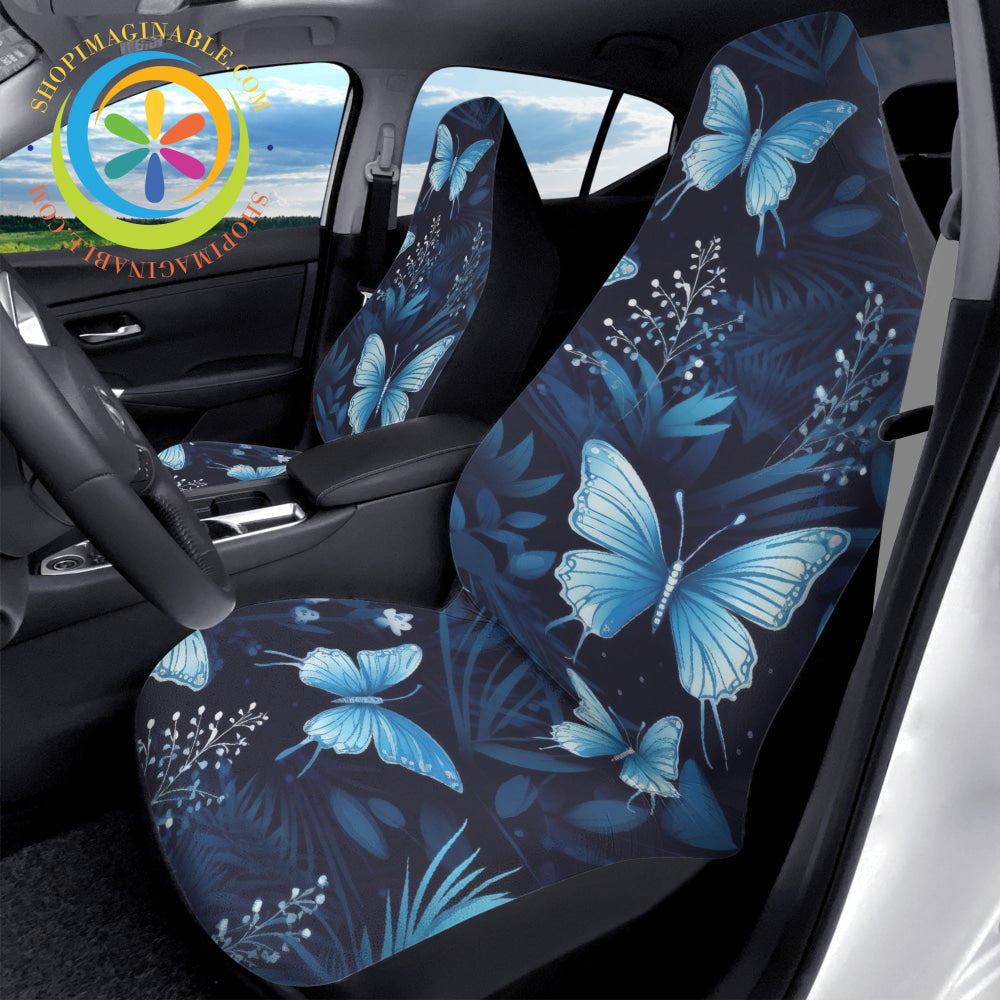 Blue Butterfly Car Seat Covers Cover