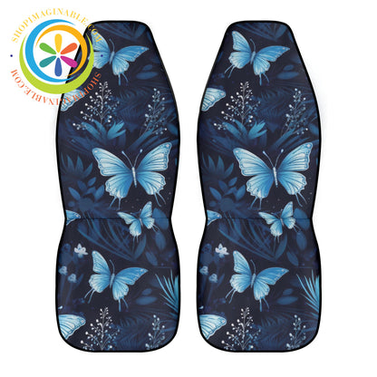 Blue Butterfly Car Seat Covers Cover