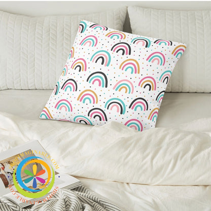 Boho Chic Rainbow Pillow Cover