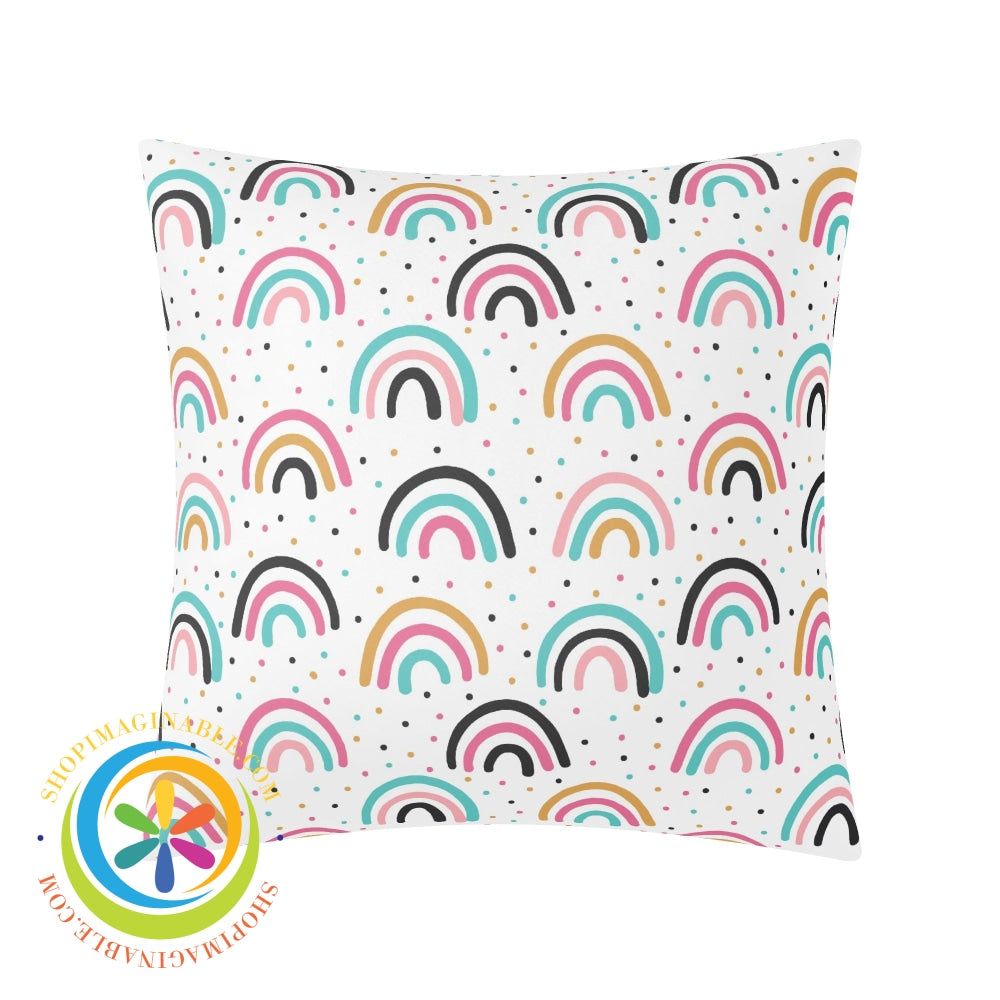 Boho Chic Rainbow Pillow Cover