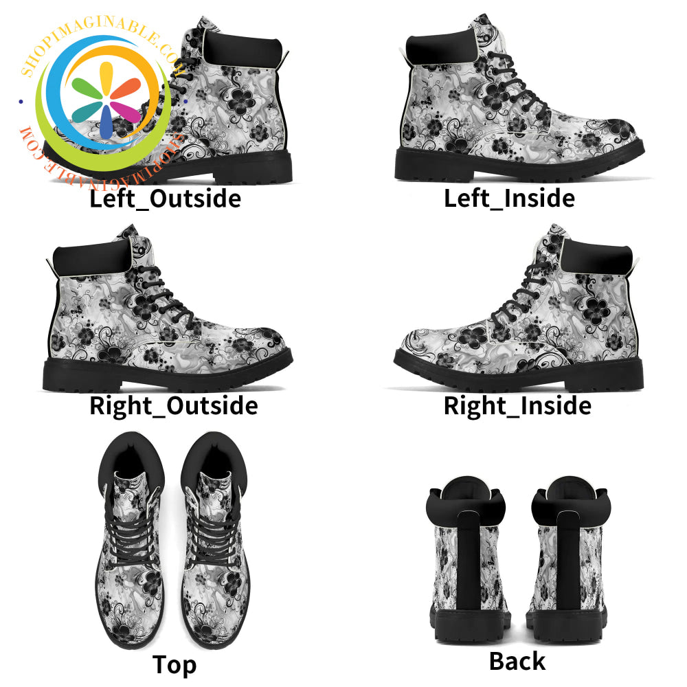 Boho Flowers Womens Boots