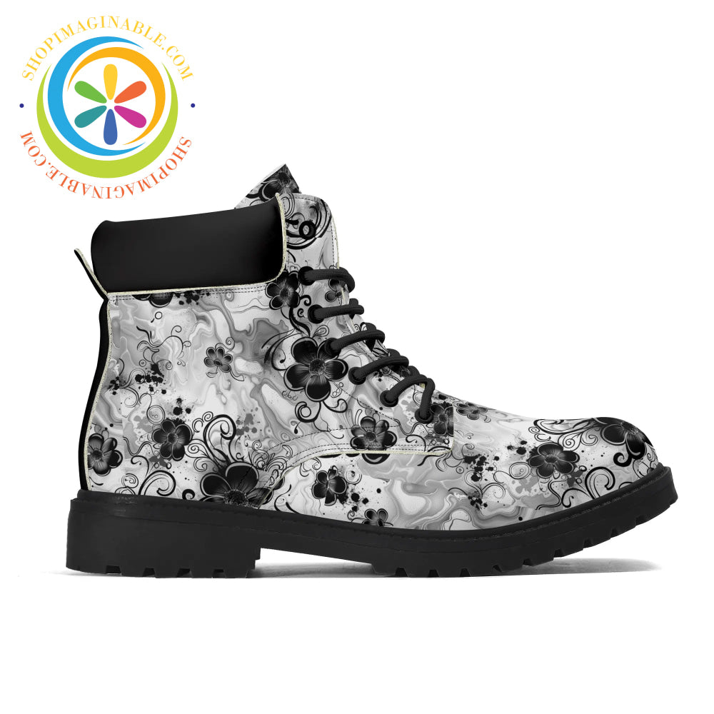 Boho Flowers Womens Boots