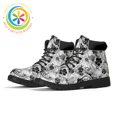 Boho Flowers Womens Boots