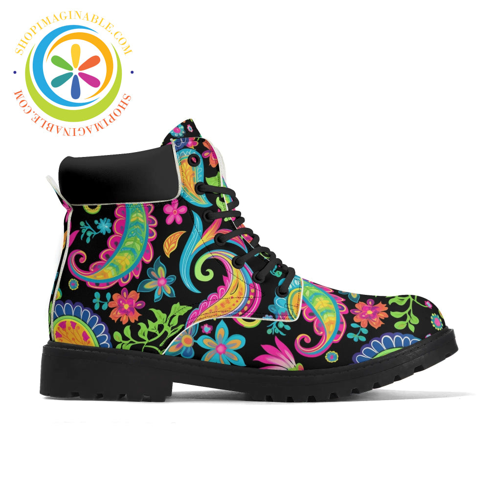 Bold Paisley Womens Boots