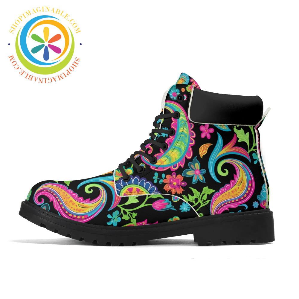 Bold Paisley Womens Boots