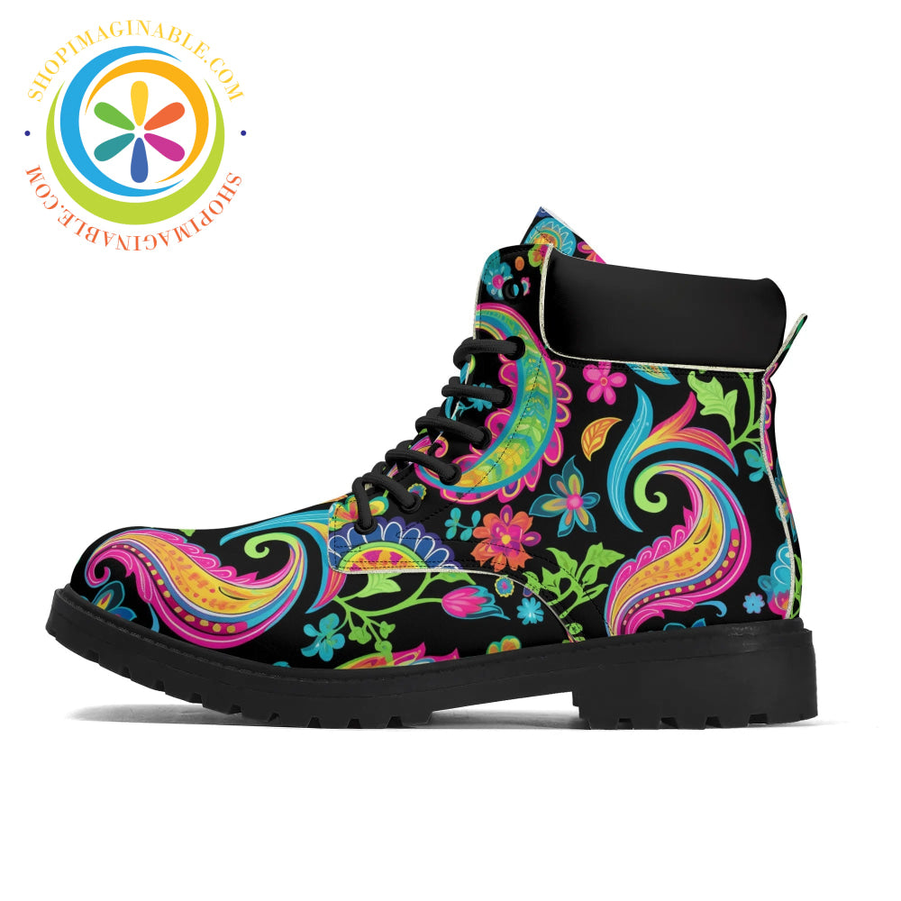 Bold Paisley Womens Boots