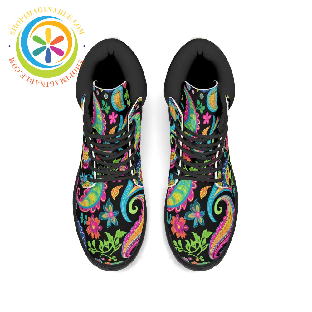 Bold Paisley Womens Boots