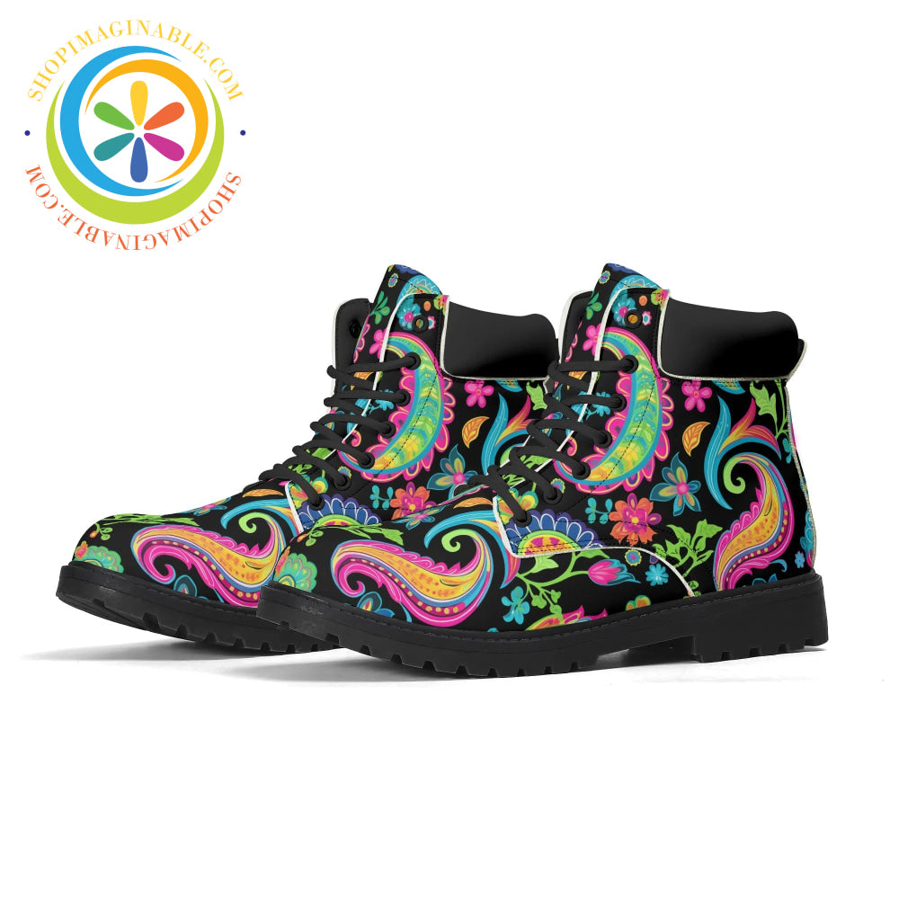 Bold Paisley Womens Boots