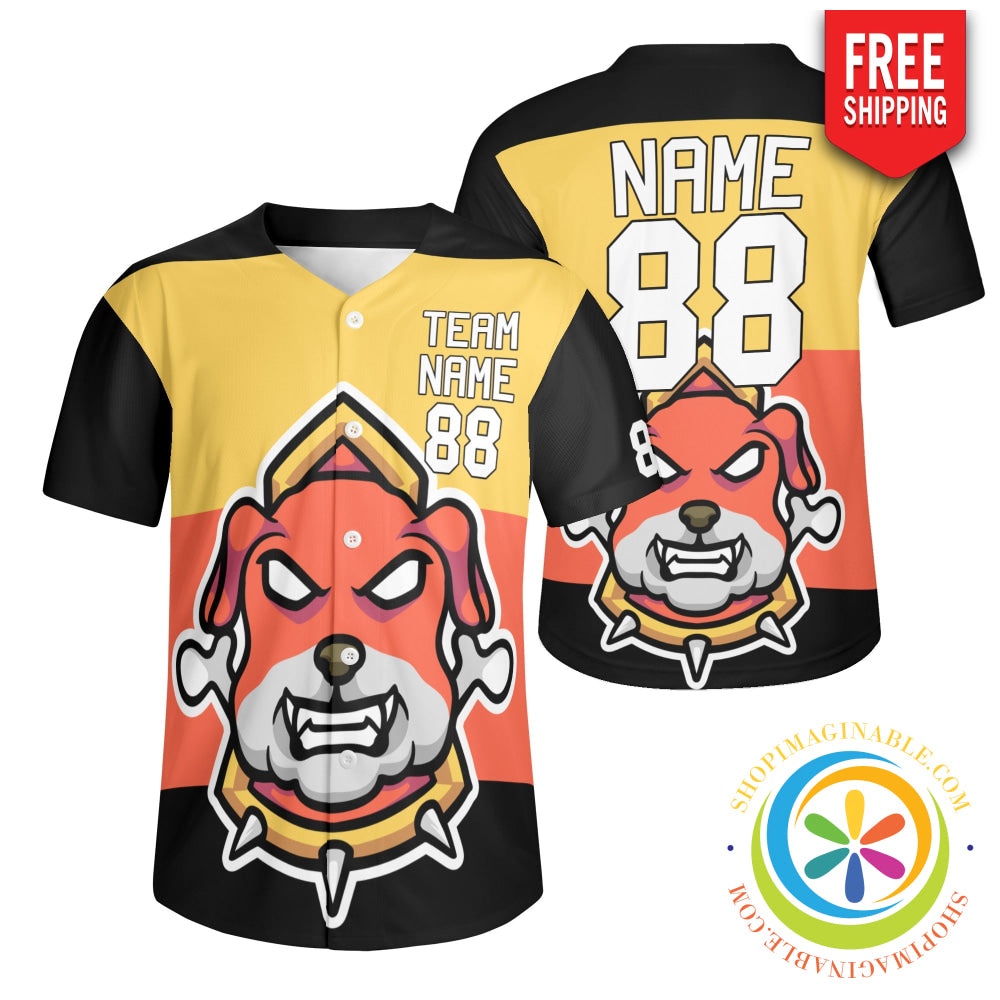 Bull Dogs Unisex Baseball Jersey S