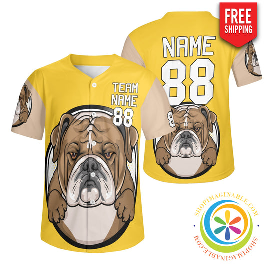 Bulldogs Unisex Baseball Jersey S