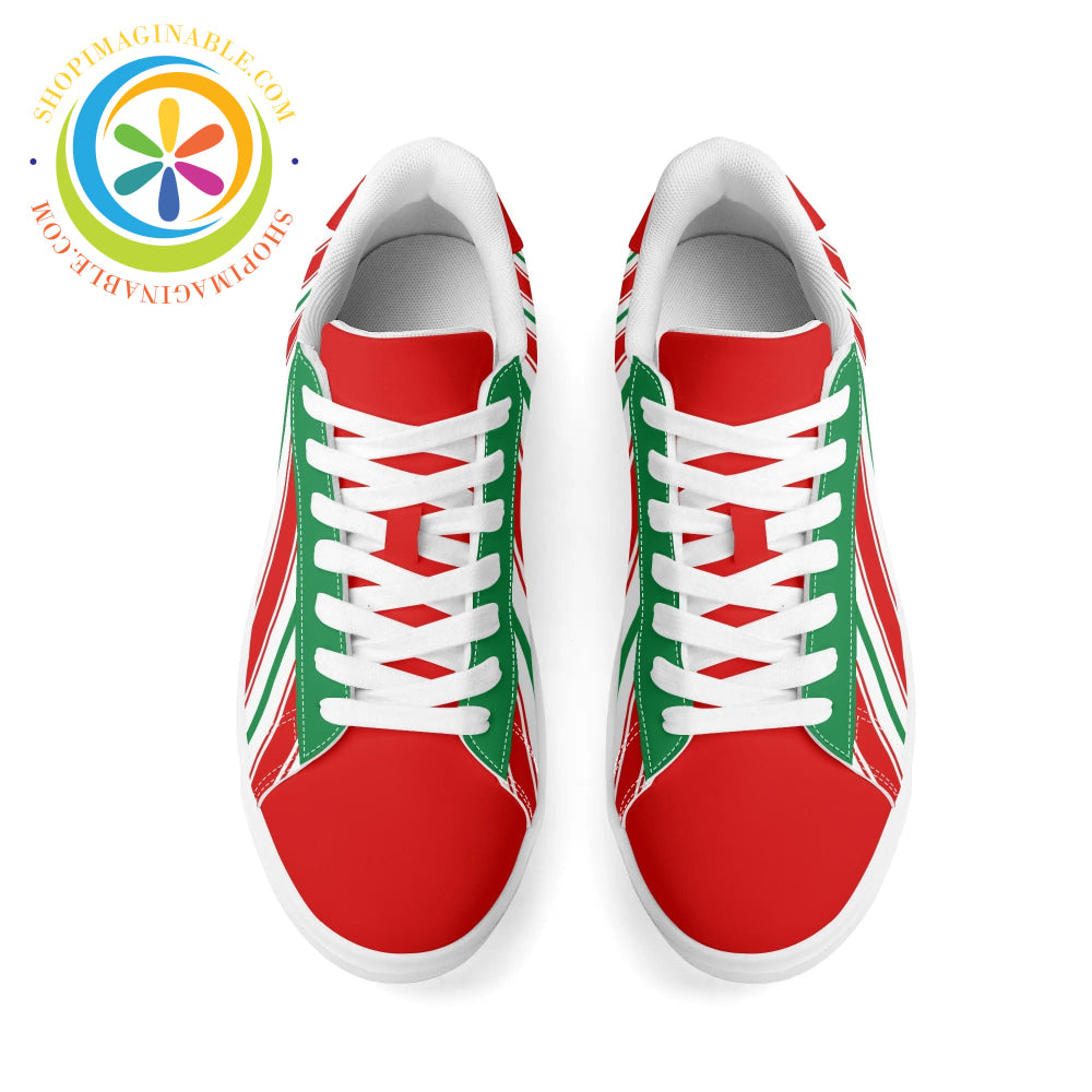 Candy Cane Skateboard Shoes