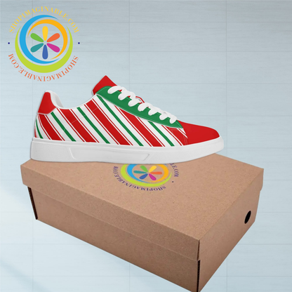 Candy Cane Skateboard Shoes